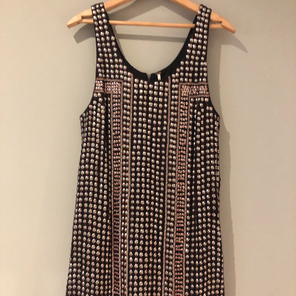 Free People Beaded Dress sz S NWT